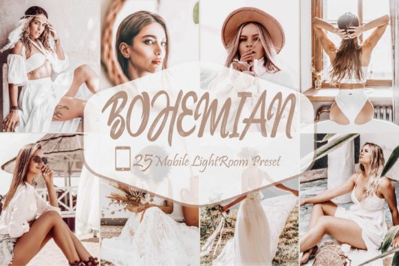 Download 25 Bohemian Mobile Lightroom Presets - Premium Bundle