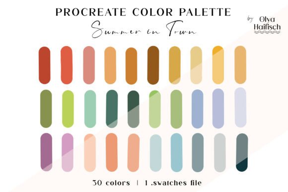 Download Warm Vintage Procreate Color Palette - Vintage Collection