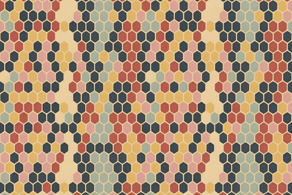 Download Organic Vintage Hexagon Zebra Pattern - Vintage Collection